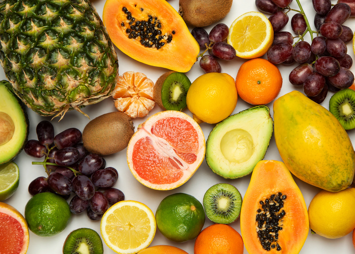 Assorted fresh tropical fruit